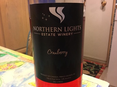 Northern Lights Estates Winery Cranberry Cranberry 2016